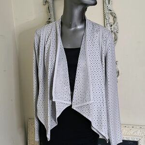 GILI Perforated Cropped Jacket NWOT